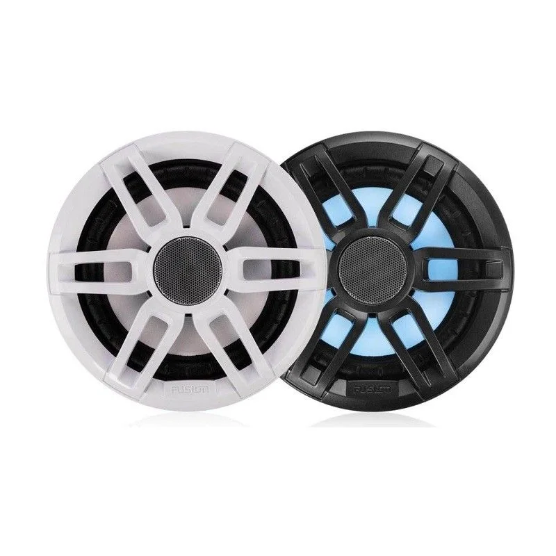 Pareja de altavoces marinos deportivos LED coaxiales, Fusion FL77SPGW