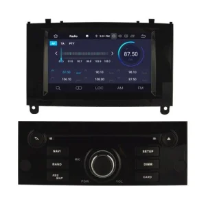 Navegador Peugeot 407 con Android 15 color negro