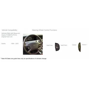 CTSPG004.2 mandos volante Peugeot 206, 306