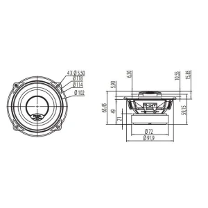 Focal ICU100, altavoces 10cm, potencia 80W, medidas