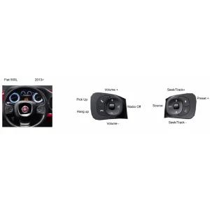 Interface mandos volante Fiat 500L, año 2013 2021