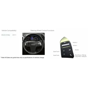 Interface mandos volante Isuzu D Max 2012, MU x 2014