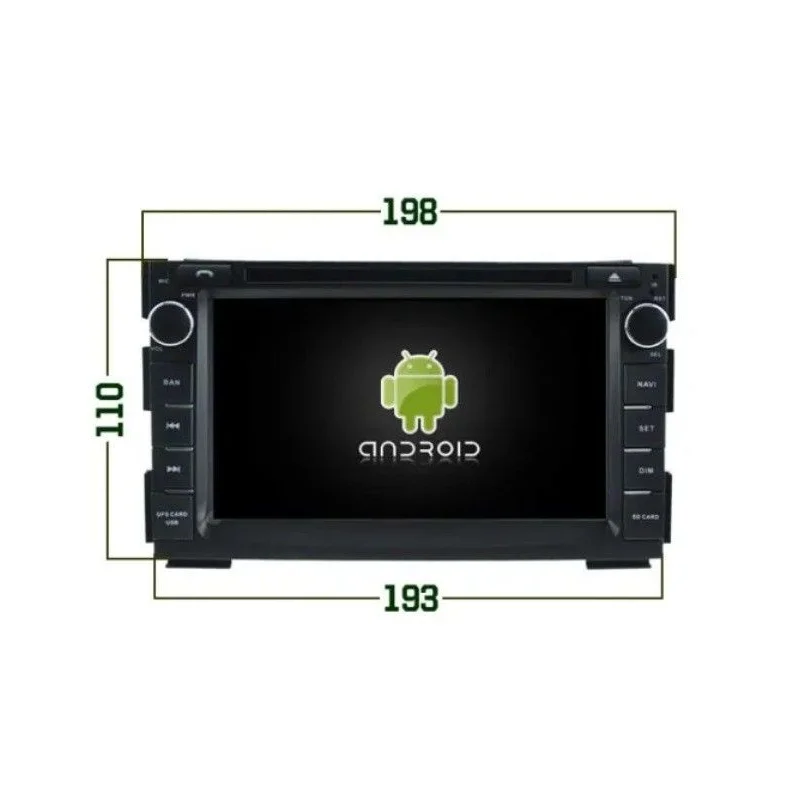 Radio Navegador Kia Ceed, Venga, 2010/2012, pantalla 7"