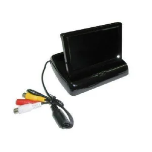 Monitor TFT 4.3" plegable 2 entradas vídeo cable activación 