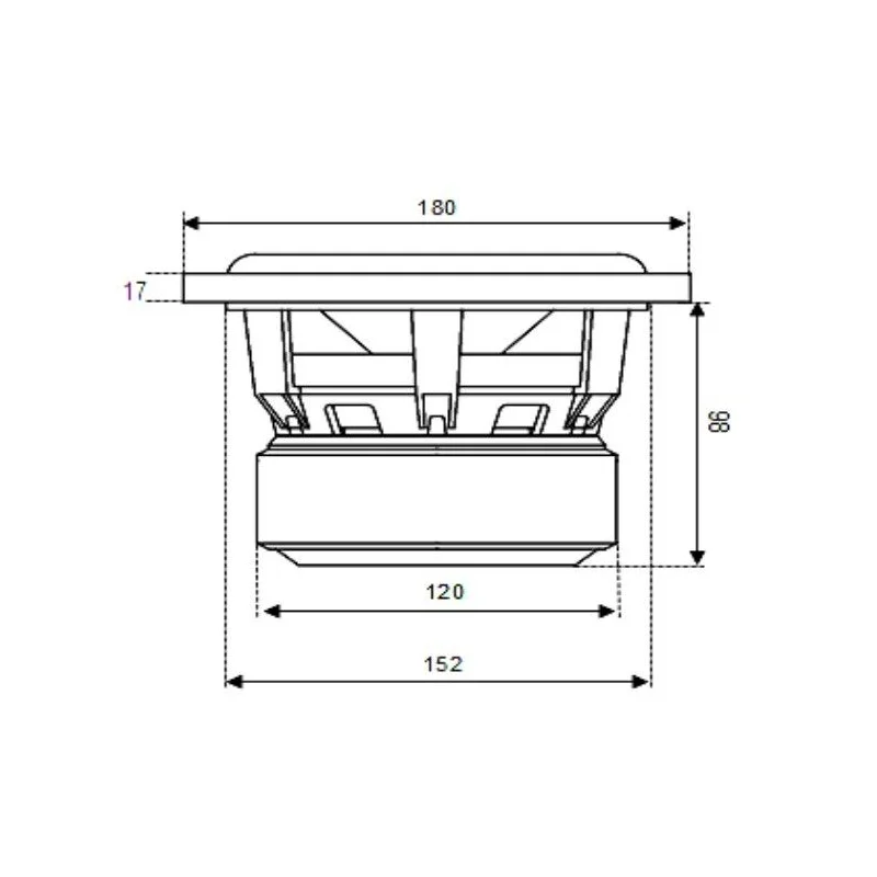Gladen Audio RS X 6.5, Subwoofer 6.5" (16.5cm)