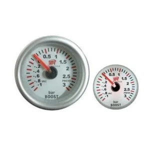 Reloj presión turbo, 52mm blanco