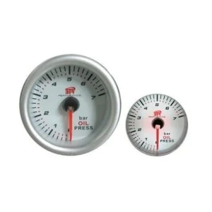 Reloj presión aceite, 52mm blanco