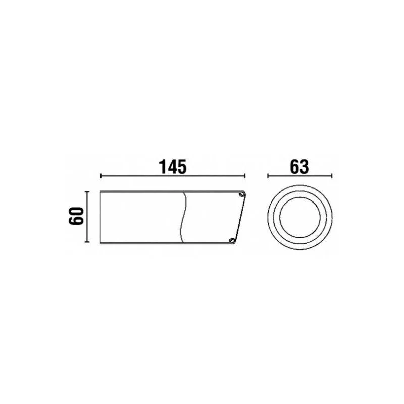 Cola escape universal en acero inox, ACT COL 6035