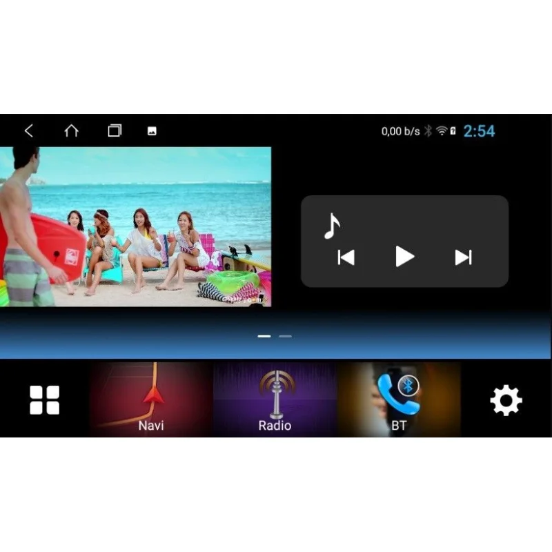 Evus DD571A, Radio navegador 2DIN, 6.8", Octa Core 64GB, Android 8.1, 4GB RAM