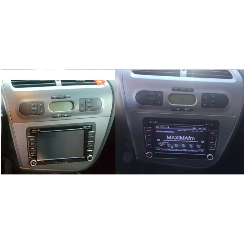 Marco radio Seat León, 2005 2013 en Marco radio, 1Din, 2Din. de Standar Varios fabricantes 12003120 Marco adaptador Seat León,