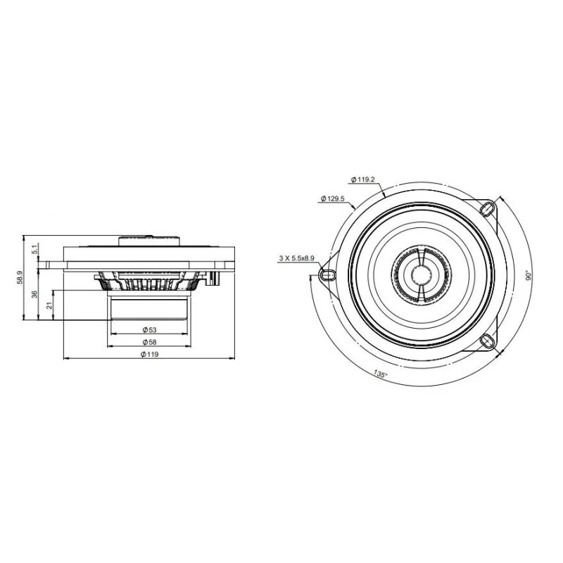 Focal IC BMW 100L, Altavoces coaxiales 100mm para BMW y Mini.