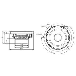 Altavoces 10cm vías separadas BMW y Mini, Focal IS BMW 100