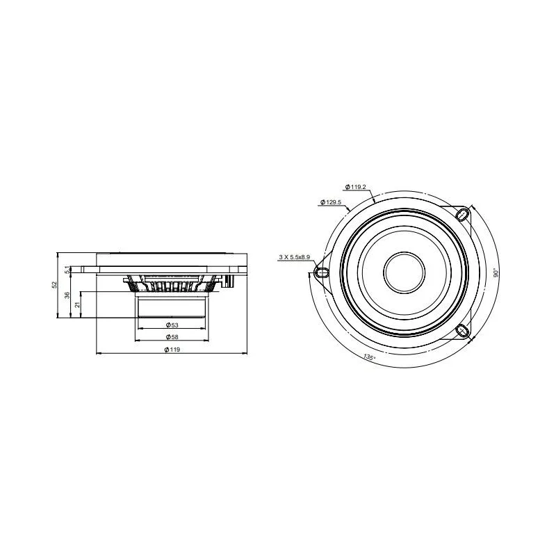 Altavoces vías separadas para BMW y Mini, Focal IS BMW 100L