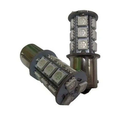 Bombilla de led BA15S, 1 polo centrada, color ambar, CAN BUS