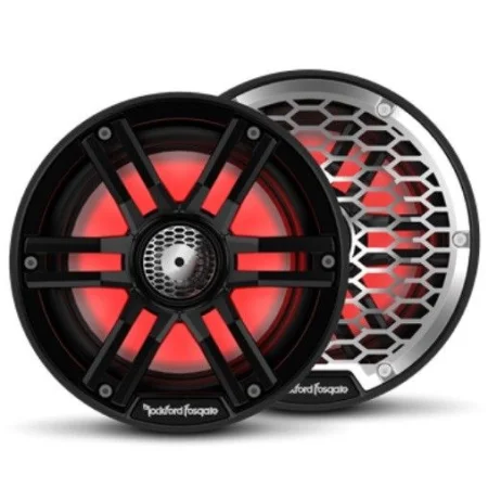 Rockford Fosgate M2 65B, Altavoces marinos 6.5" (16.5cm), LED de colores, color negro