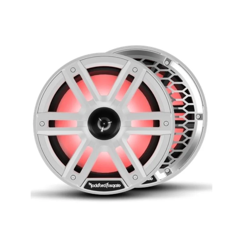 Rockford Fosgate M2 8H, Altavoces marinos 8" con LED de colores, blanco