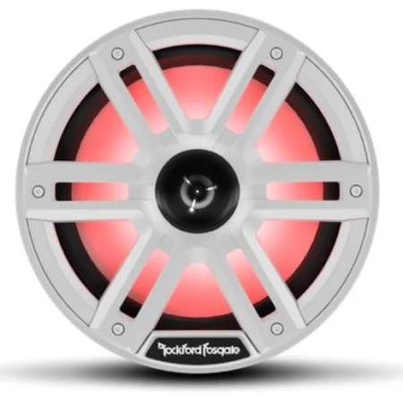 Rockford Fosgate M2 8H, Altavoces marinos 8" (20cm) con LED de colores, acabado en blanco