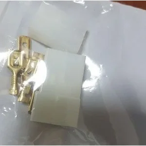 Conjunto conector con terminales 2 contactos