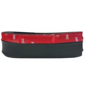 Spoiler de goma universal para coche, color negro mate. Tira adhesiva 2,5m. Ancho 55mm