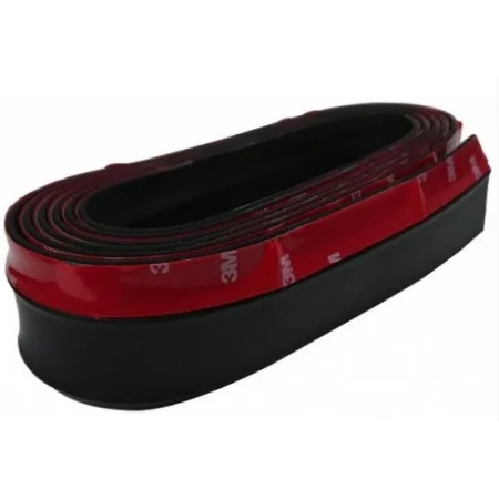 Lip Spoiler universal Negro Mate para coche, goma adhesiva