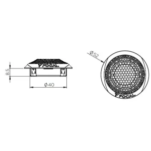 Focal PS165F3E, Juego altavoces 3 vías separadas, tweeter, medidas