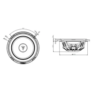 Altavoces 16,5cm, potencia max 120W, RMS 60W, Focal PS 165FSE, medidas woofer
