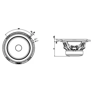 Focal PS165FXE, Altavoces 2 vías 16,5cm, potencias max 160W / RMS 80W, medidas woofer