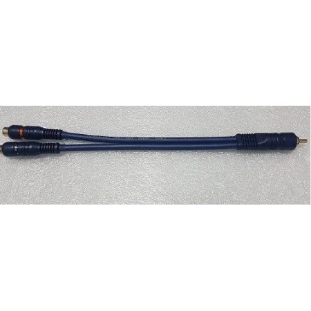 Derivador RCA 2 hembras 1 macho, azul