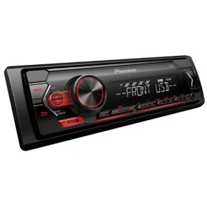 Pioneer MVH S120UB Radio con USB y entrada Aux. Sin mecánica de CD, iluminación color rojo
