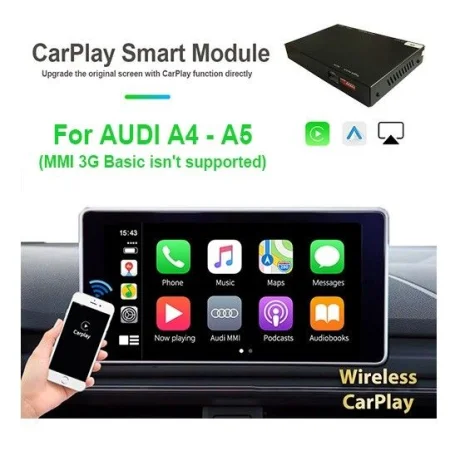 Carplay y Android Auto, Audi A4, A5, Q5, 2010 2019