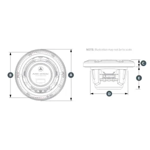 JL Audio M6 650X C GwGw, Altavoces marinos 6,5", medidas