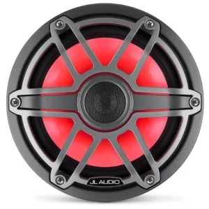 JL Audio M6 770X S GmTi i Altavoces marinos 7,7" con luz LED, rejilla de titanio