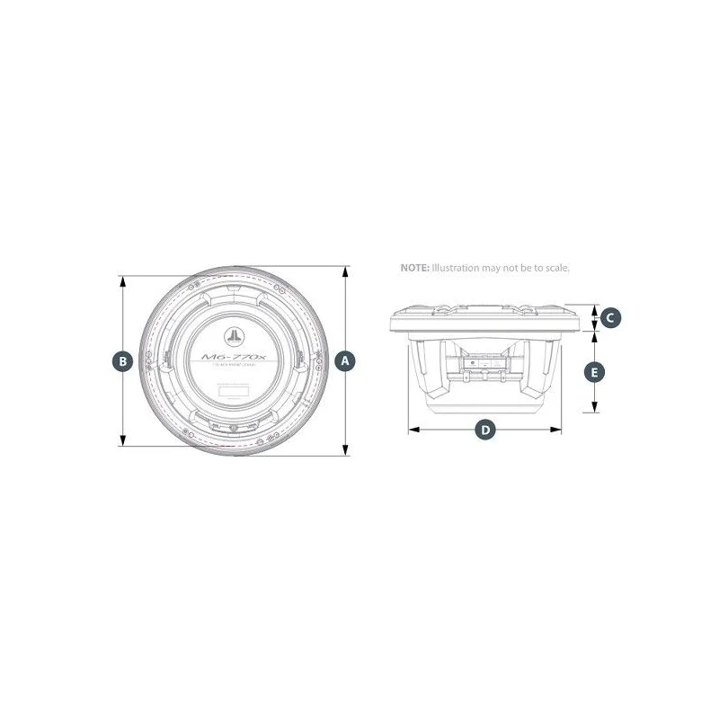 JL Audio M6 770X S GwGw, Altavoces marinos 7,7"