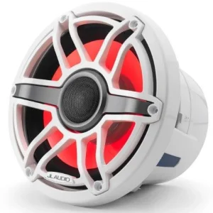 JL Audio M6 880X S GwGw i, Altavoces marinos 8,8" con luz LED, color blanco