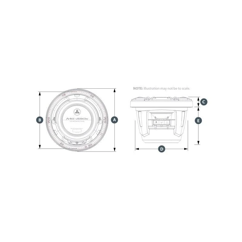 JL Audio M6 880X S, Altavoces marinos 8,8"