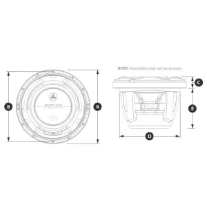 JL Audio M7 12IB C GwGw 4, Subwoofer marino 30cm, rejilla clásica