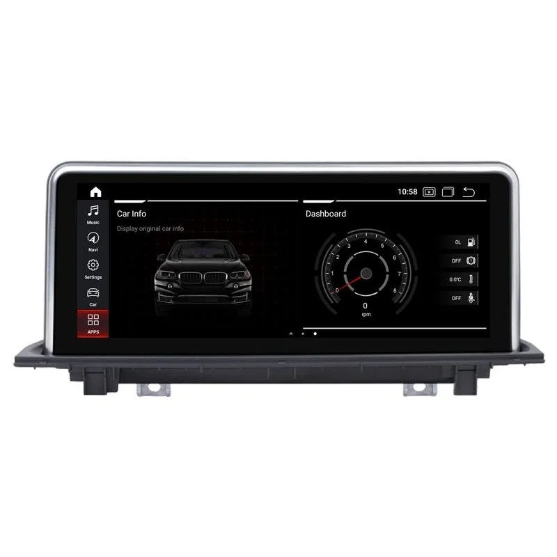 Navegador BMW X1 F48, año 2018, Sistema EVO, Android 13, pantalla táctil 10.25"