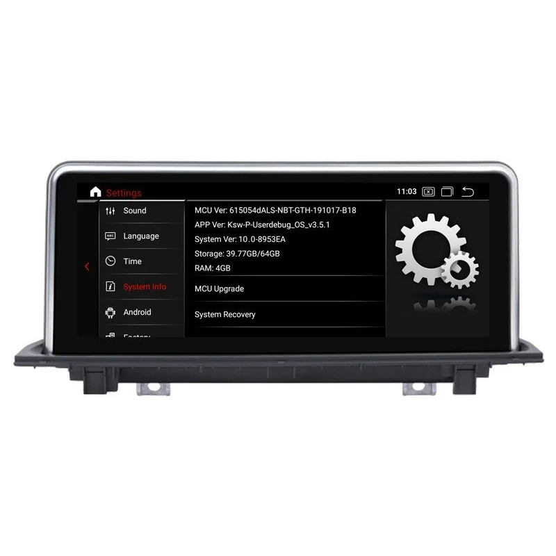 Navegador BMW X1 F48, 2018, Sistema EVO, Android 13