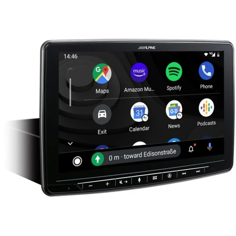 Alpine INE F904D Radio navegador 1DIN, pantalla 9" con Android Auto y Apple CarPlay