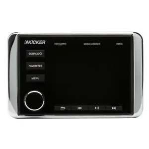 Kicker KA46KMC5, Radio marino multizona con pantalla 3.5", USB y Bluetooth