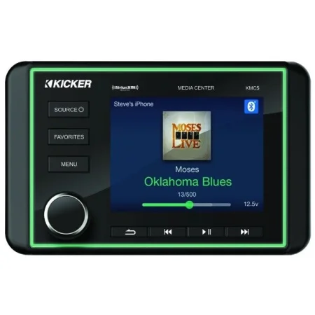 Kicker KA46KMC5, Radio marino con pantalla 3.5", USB y Bluetooth