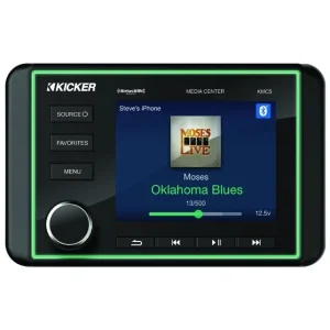 Kicker KA46KMC5, Radio marino con pantalla 3.5", USB y Bluetooth