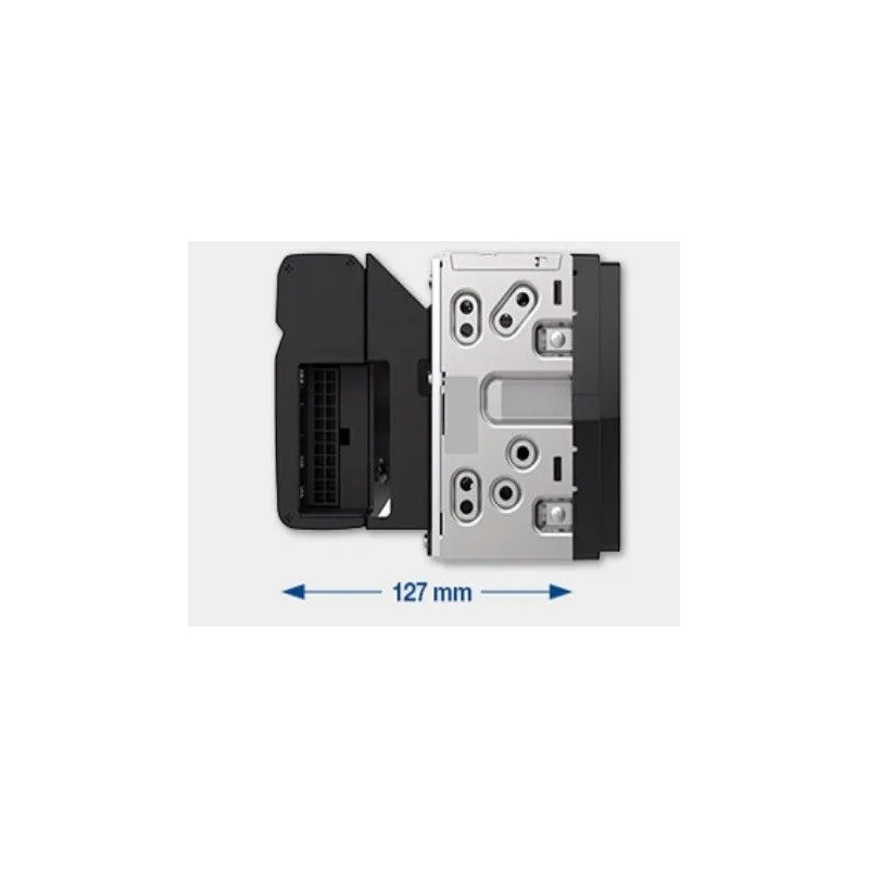 Amplificador 4 canales muy compacto. Clase D, Alpine KTA 450,
