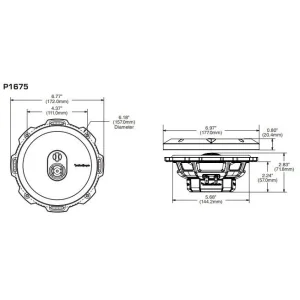 Altavoces 3 vías de 6,75" RockFord Fosgate P1675