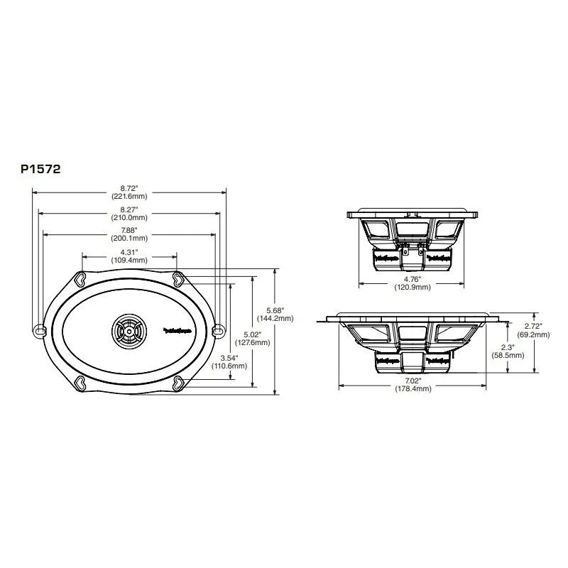 RockFord Fosgate P1572, Altavoces 5x7"