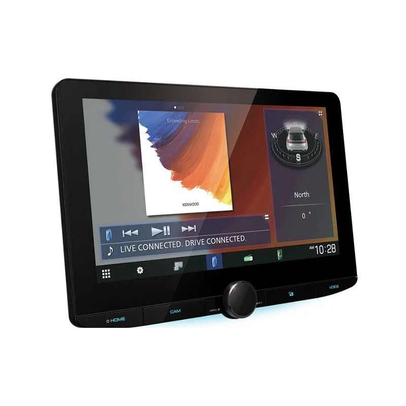 Radio con pantalla 10.1", Apple CarPlay & Android Auto, sin cables, Kenwood DMX9720XDS