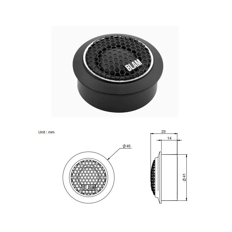 Blam Audio 165R2X, medidas tweeter
