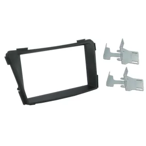 Marco auto radio Hyundai i40, año 2011, 2DIN, acabado en negro