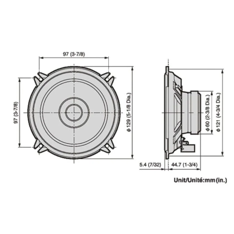 Altavoces 13cm Pioneer TS 1301i, coaxiales
