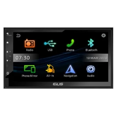 EVUS DD220R, Radio con pantalla 6,8", Bluetooth y USB, Android Smart mirroring